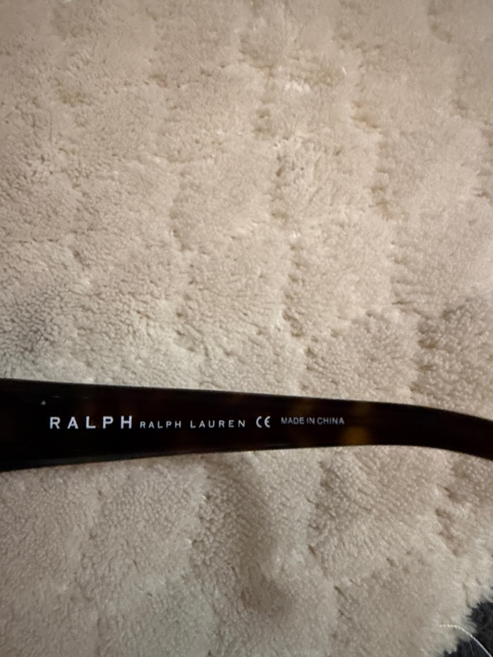 Ralph Lauren Black Sunglass Temple Arm with Logo